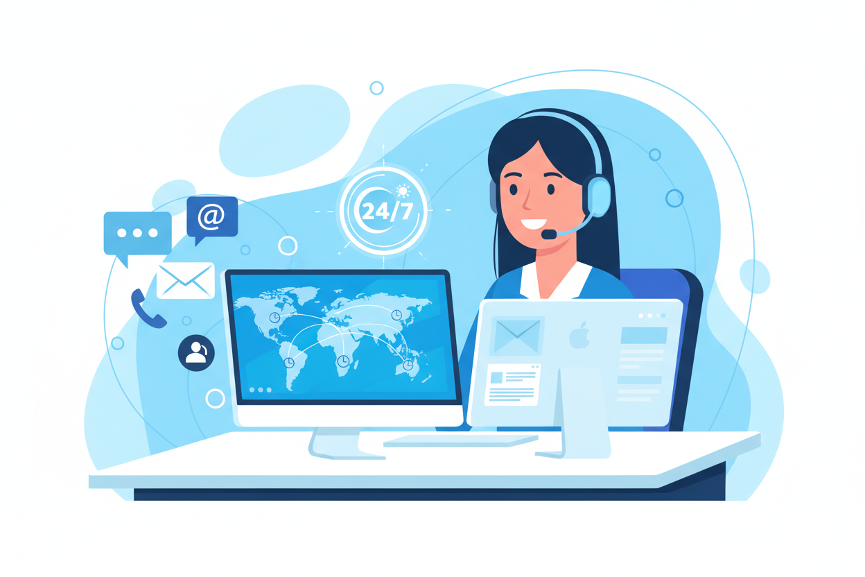 دعم العملاء متاح 24/7  